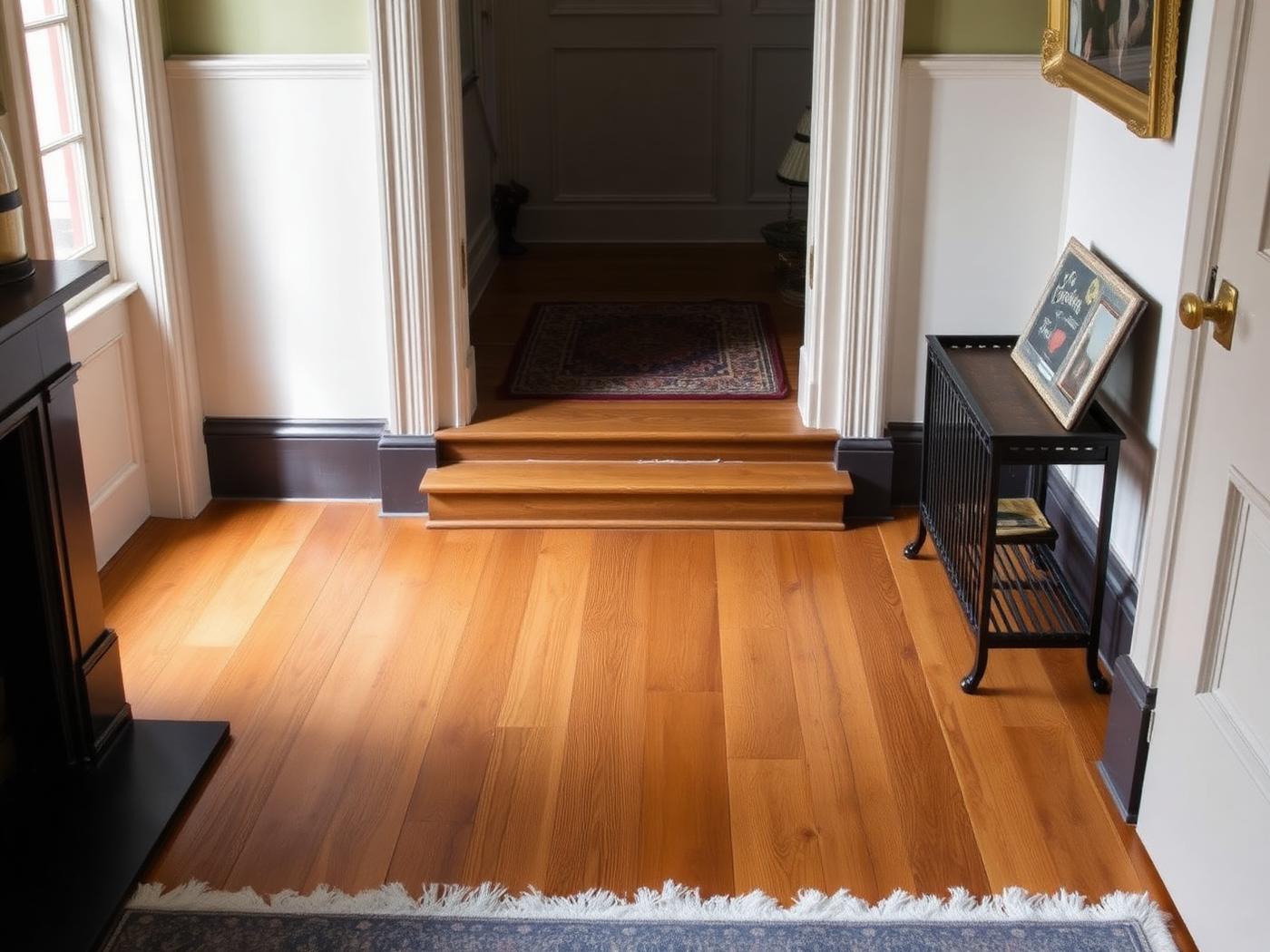 Restored heritage Baltic pine floor in a Sydney terrace